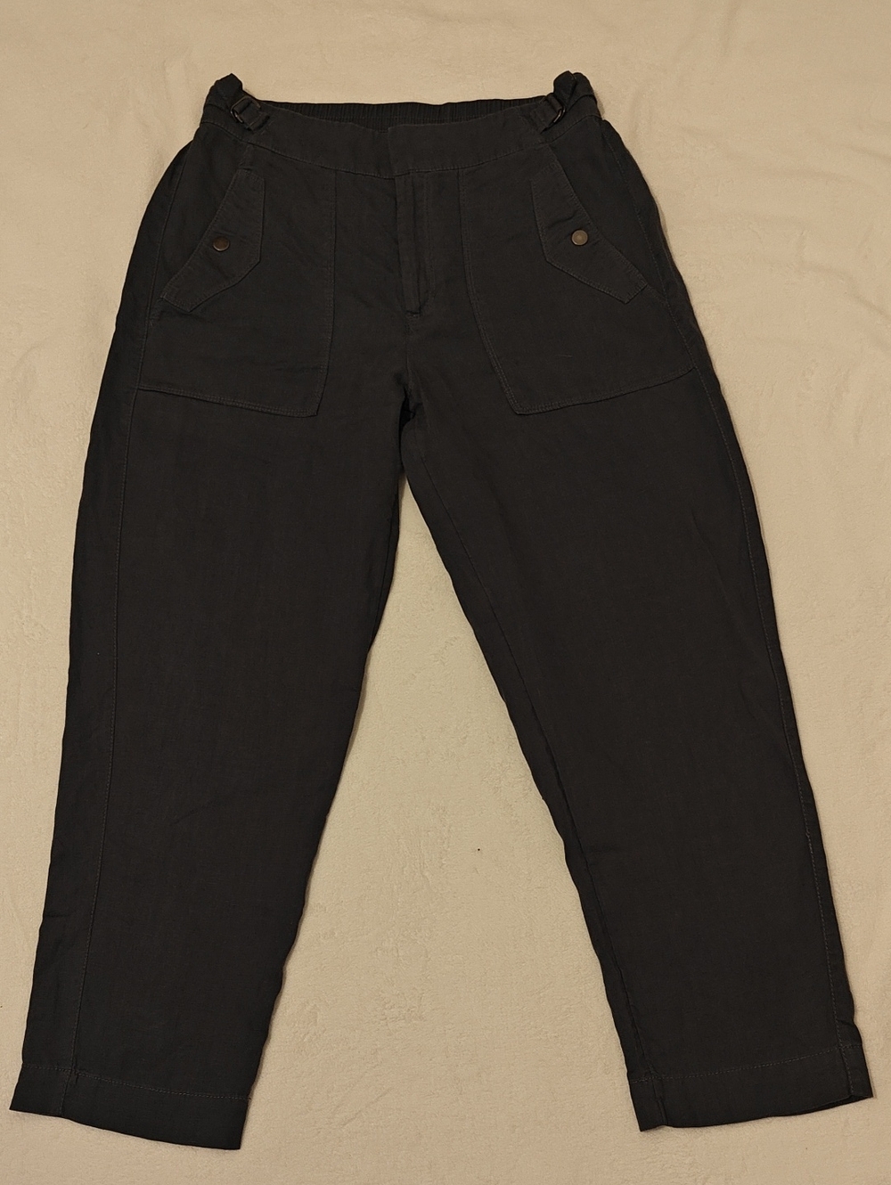 Athleta Black Cropped Utility Pants
